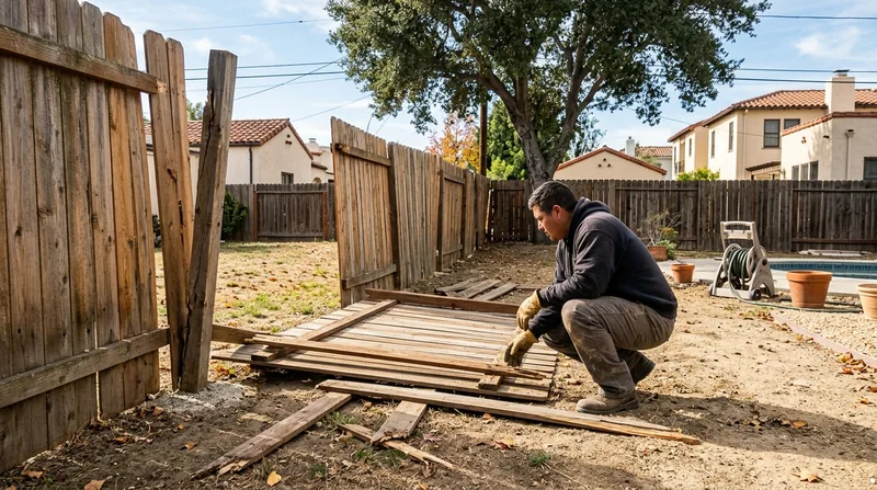 Storm Damage Fence Repair Los Angeles